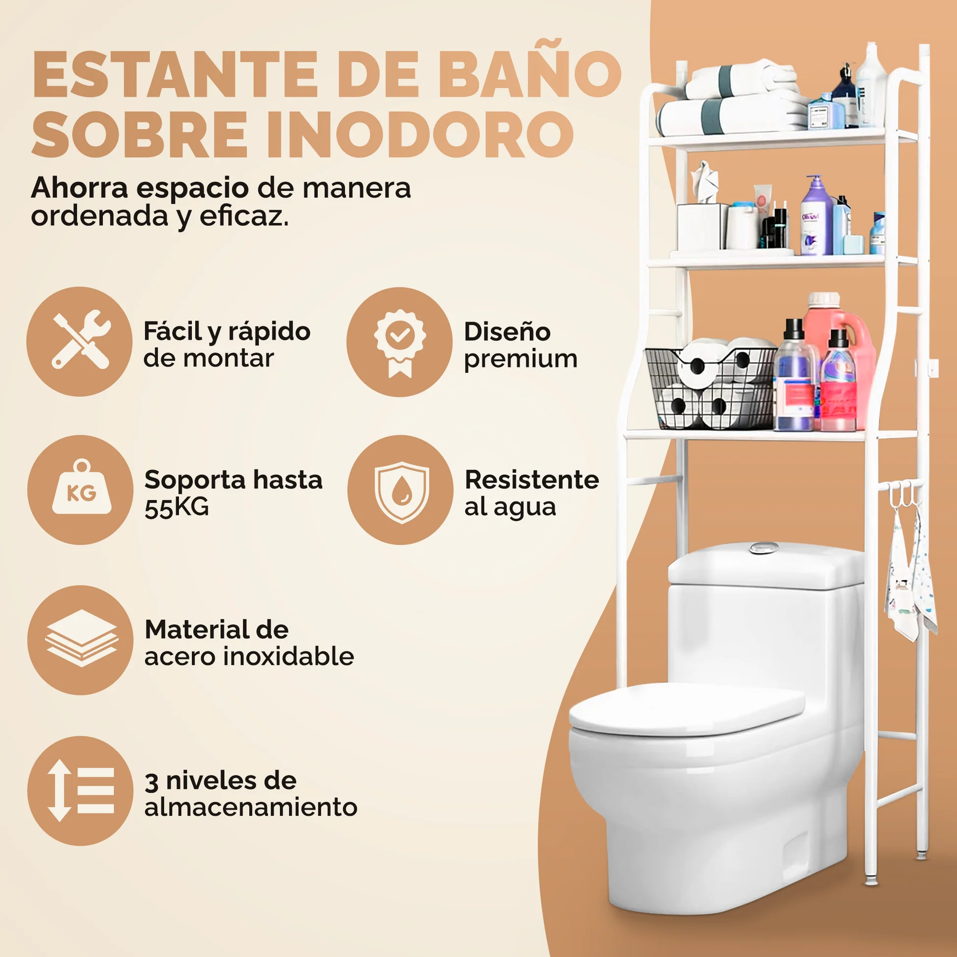 ESTANTE SOBRE INODORO